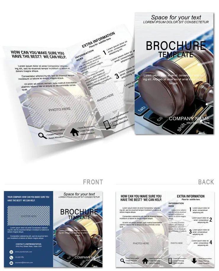 Cloud Law Brochure Template Design