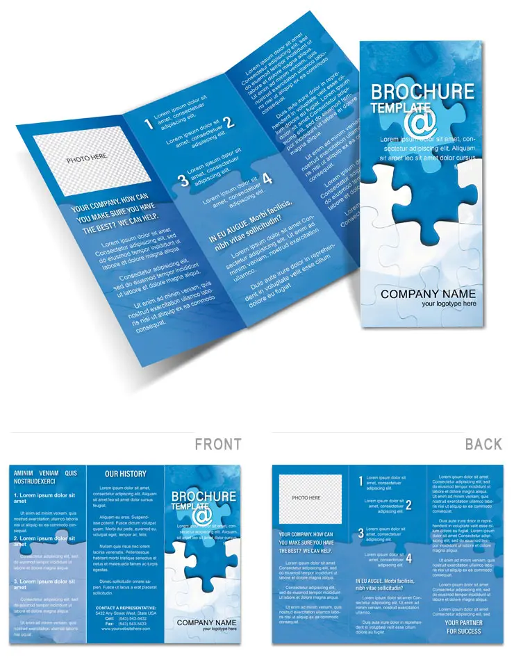 Puzzle Email Brochure Template - Download, Design, Print