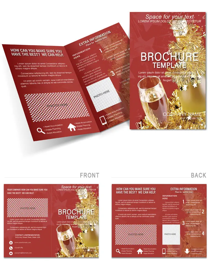 Happy Holiday Brochure templates