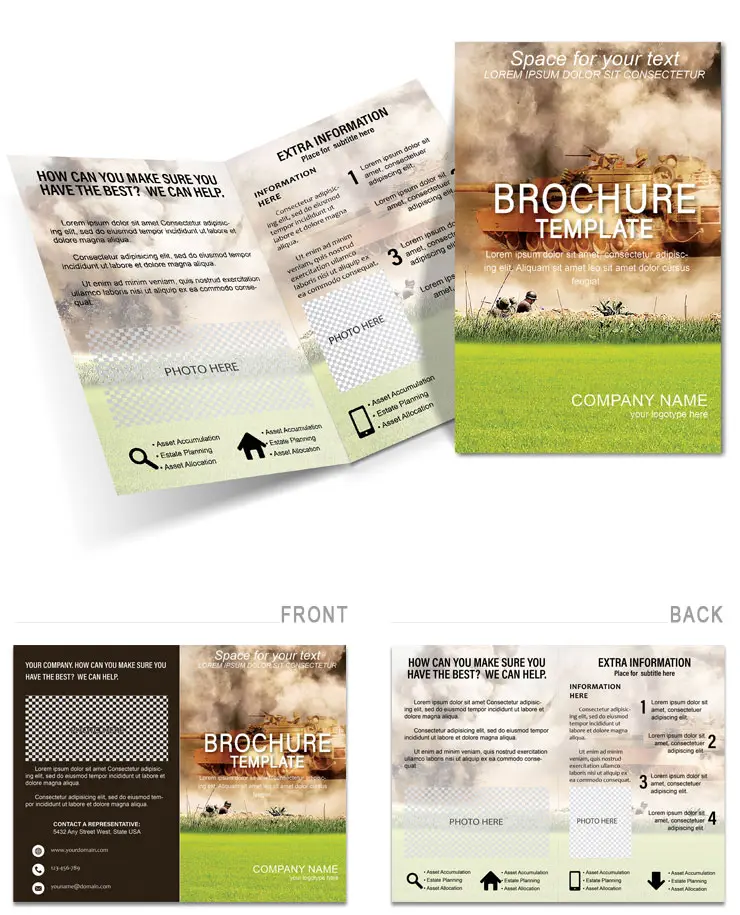 Mortar Explosions Brochure templates