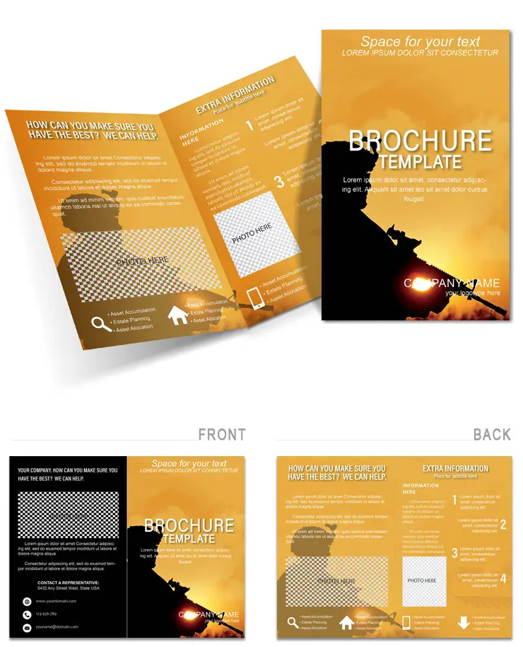 Empowering Soldiers: Half Fold Brochure Template