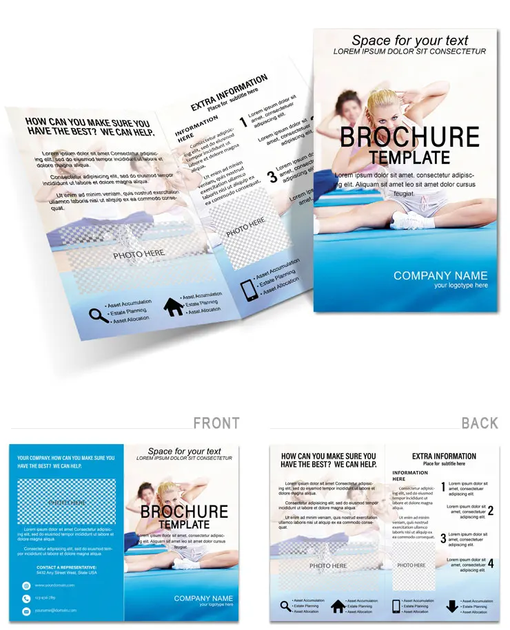 Yoga Exercise Brochure Template - Download, Design, Print
