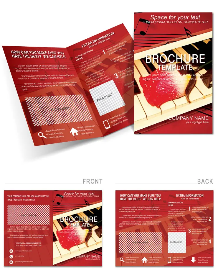 Music Lesson Brochure template