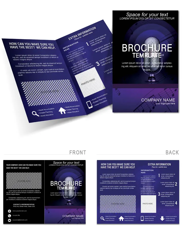 Studio Microphones Brochure templates