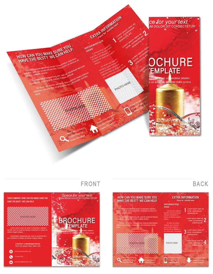 Holiday Spirit with Stunning Christmas Decorations Design - Brochure Template Download