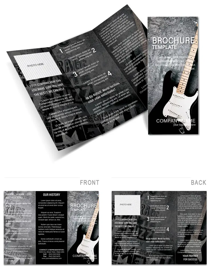 Rock Music Brochure templates