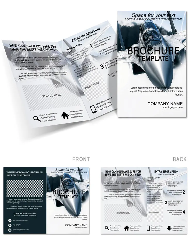 Military Fighter Brochure Templates for Download | Print-Ready Design