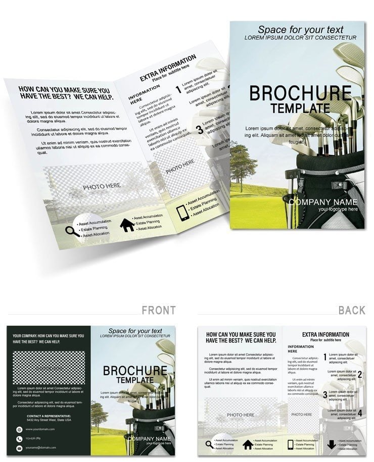 Golf Resort Brochure templates