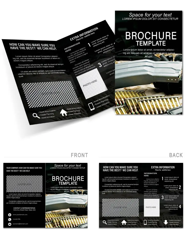 Weapon Brochure Template: Download background