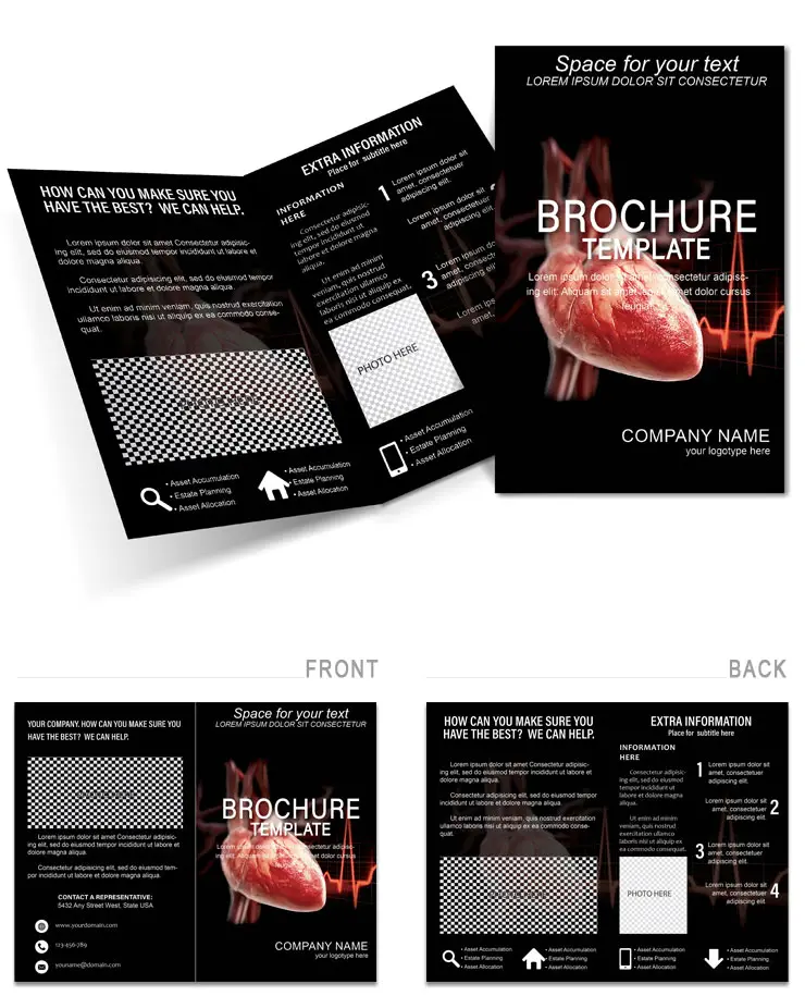 Cardiology Heart Disease Brochure Template
