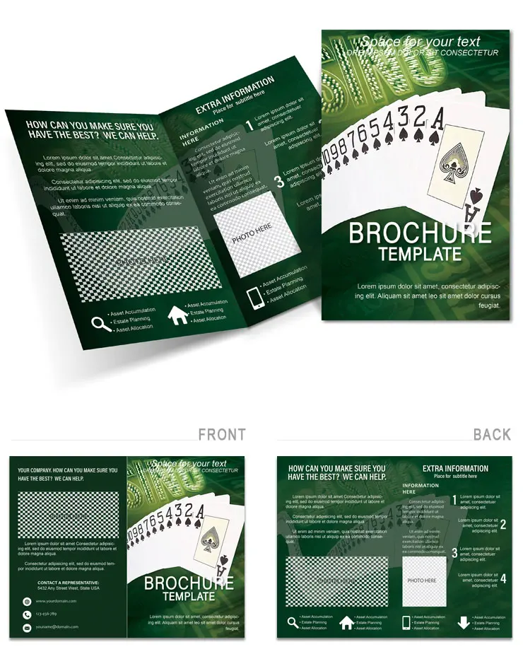 Customizable Casino Card Game Brochure Template - Elevate Your Game Night