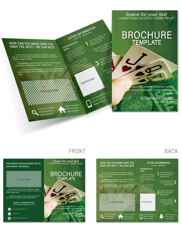 Way to Win at Cards Brochures templates