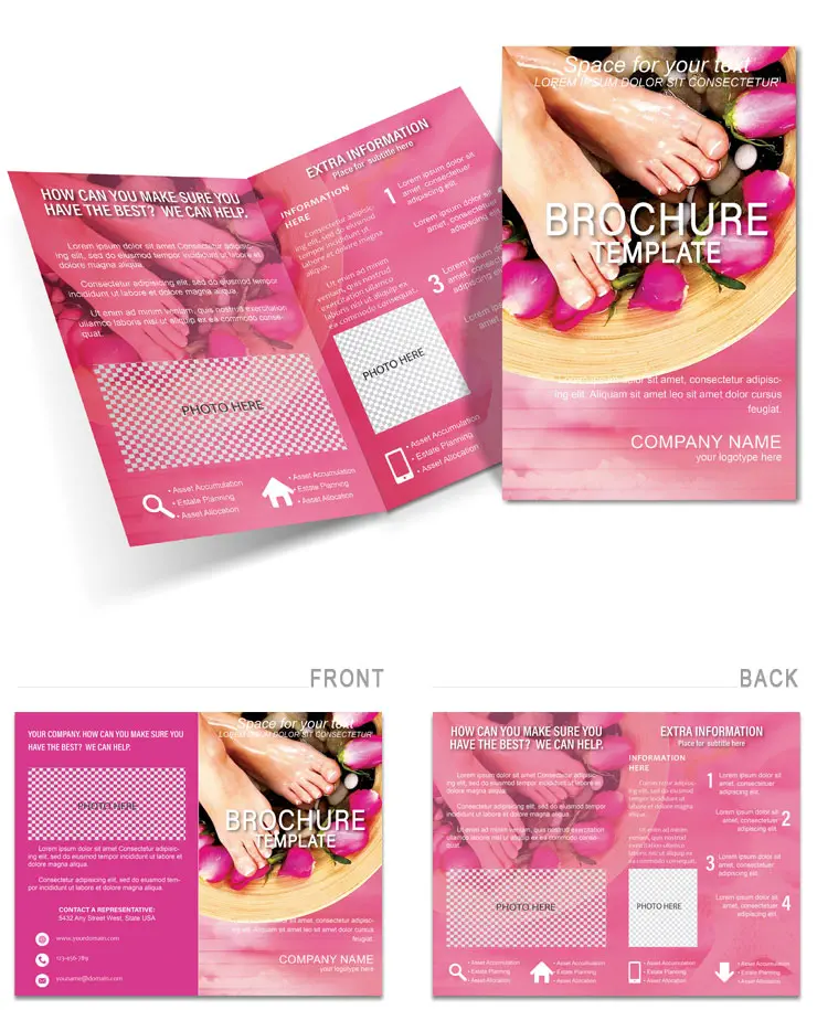 Relaxation Feet Brochures templates