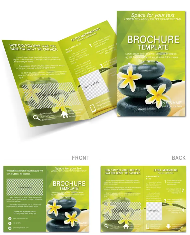 Stone Massage Brochures templates
