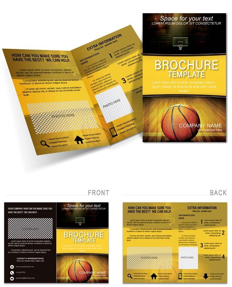 Federation Basketball Brochures templates