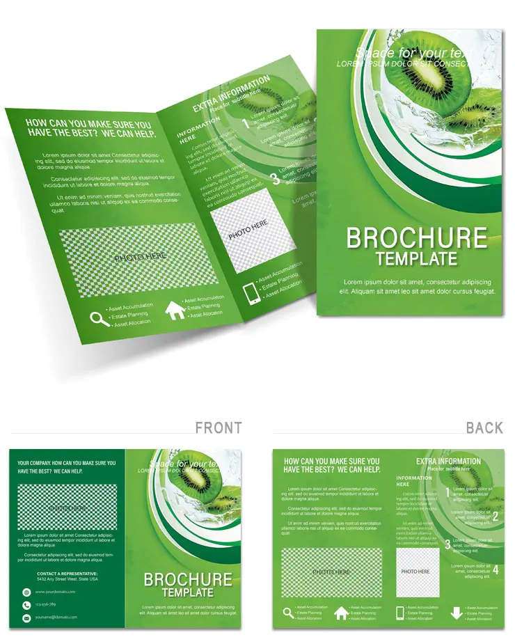 Benefits of Kiwi Fruit Brochure template