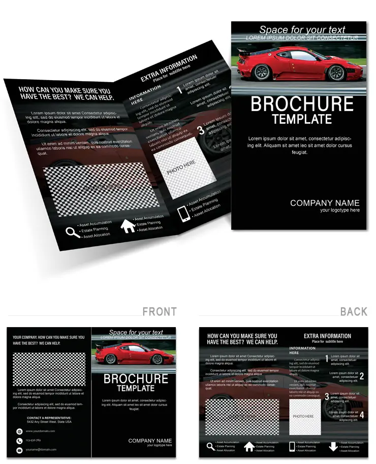 Speed Concept Car Brochures templates