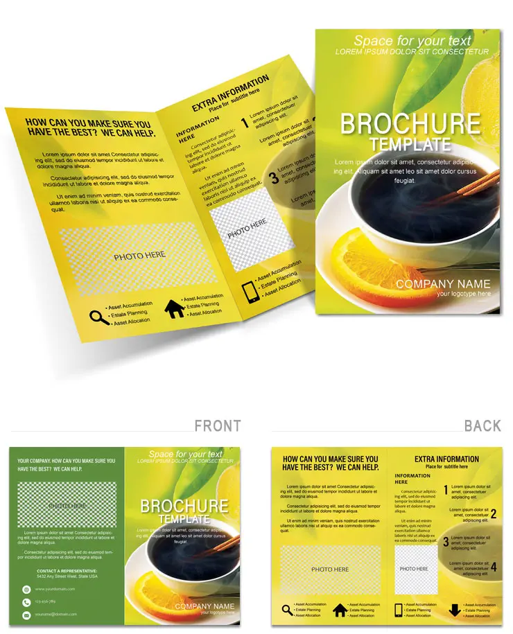 Hot Beverages Brochures templates