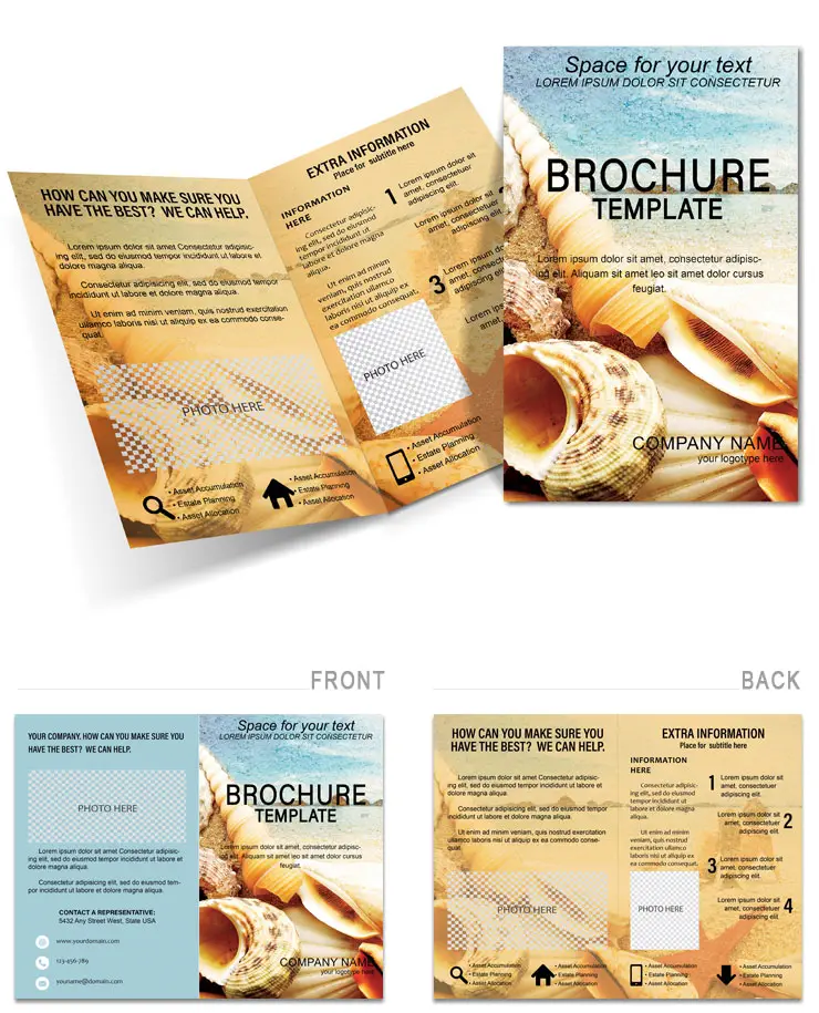 Beach Resort Brochure Template - Download, Design, and Print