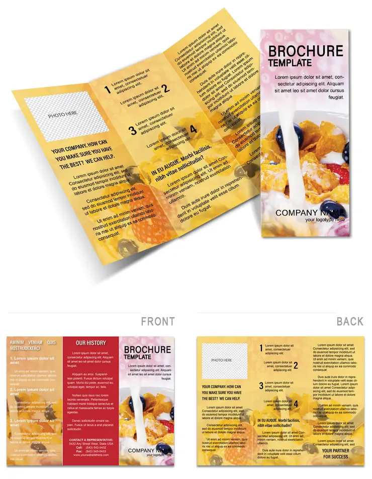 Food Flakes Brochures templates