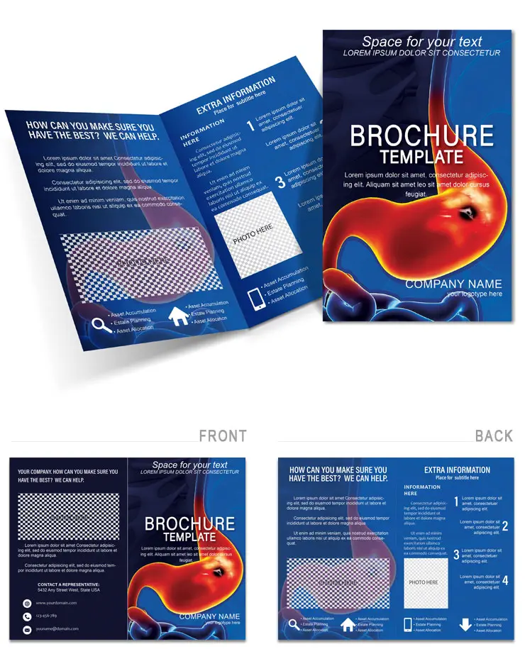 Gastric Ulcer Brochure Template - Download, Design, Print