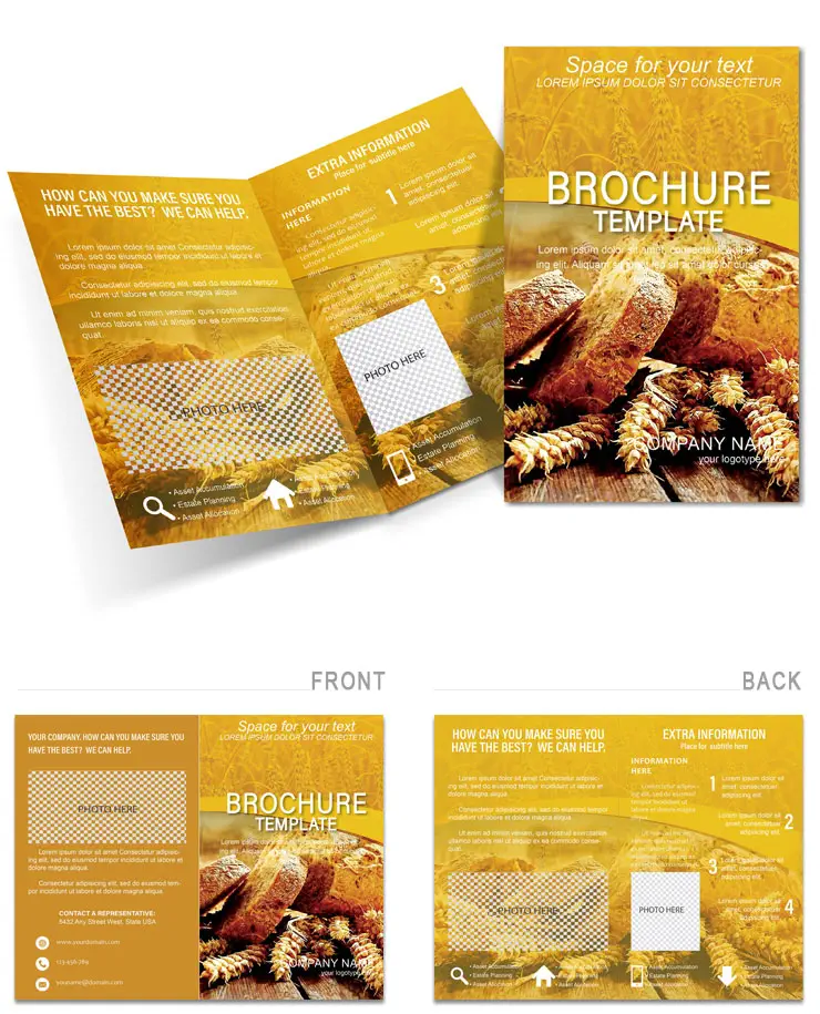 Bread and Wheat Brochures templates