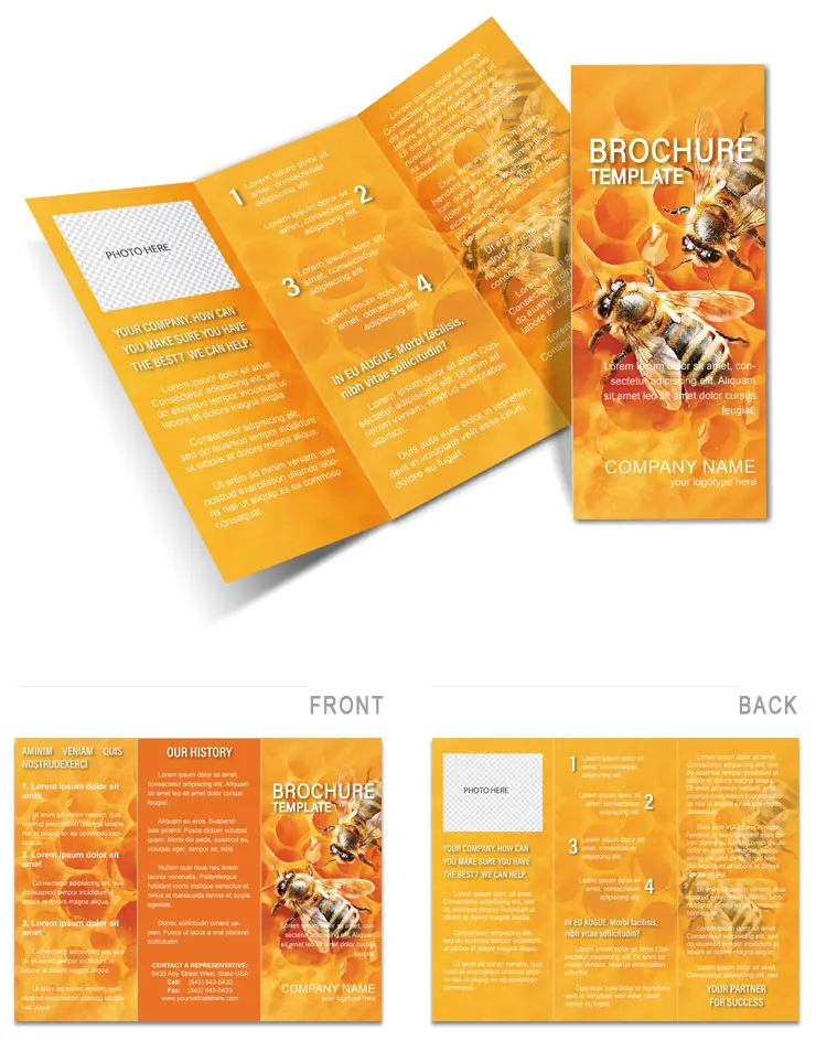 Honey Bee Brochures templates