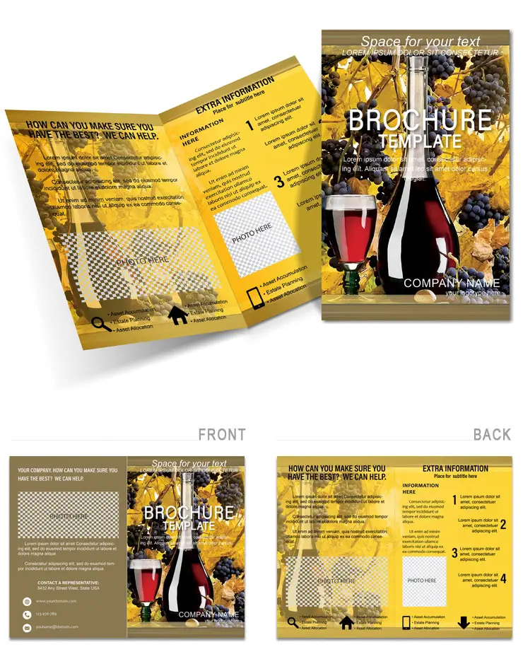 Make Wine Brochures templates