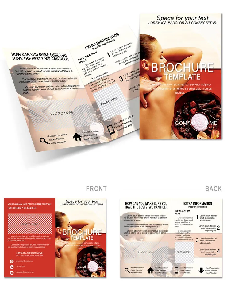 Massage Spa Brochures templates