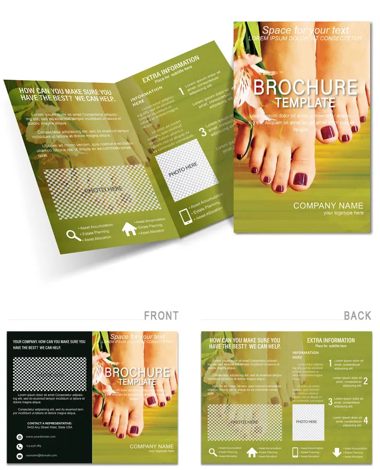 Foot Treatment Brochures templates