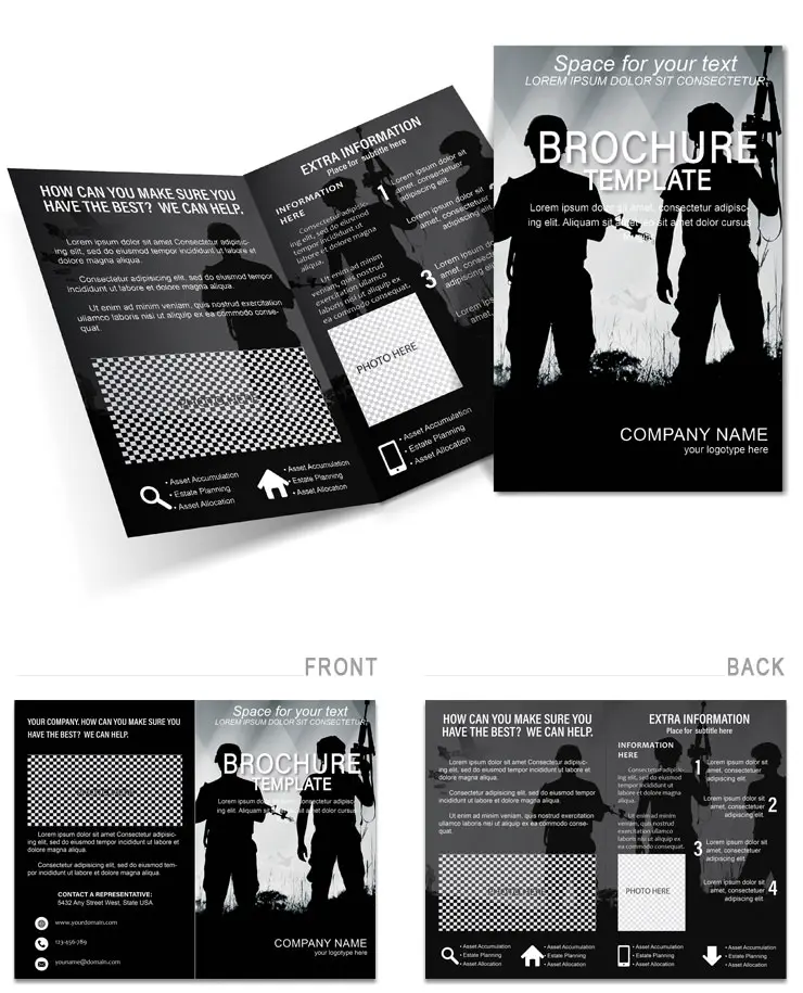 Soldiers Heroes Brochure template