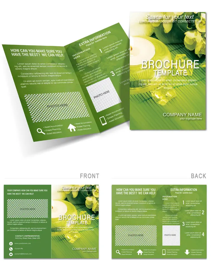 Beauty Relaxation Techniques Brochure template