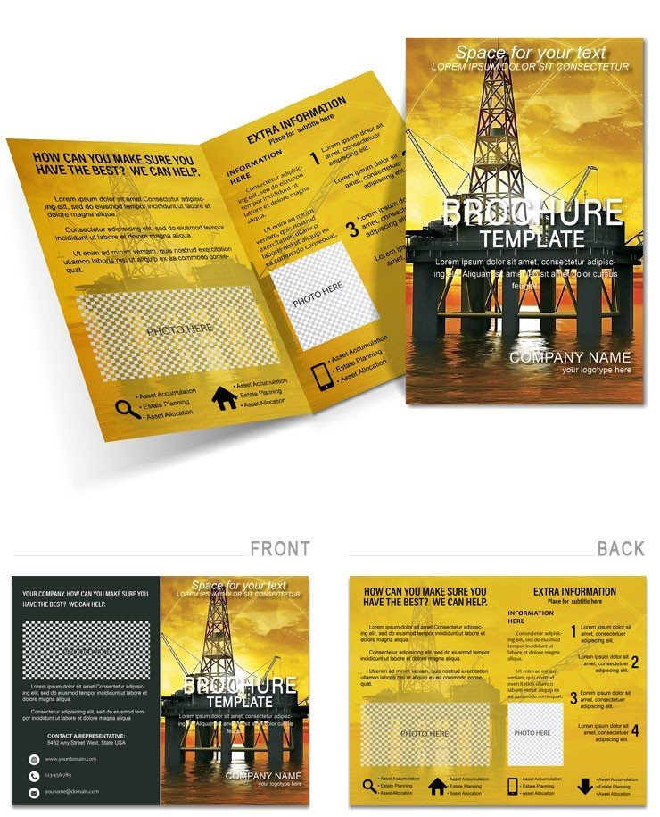 Oil Platform Brochures templates