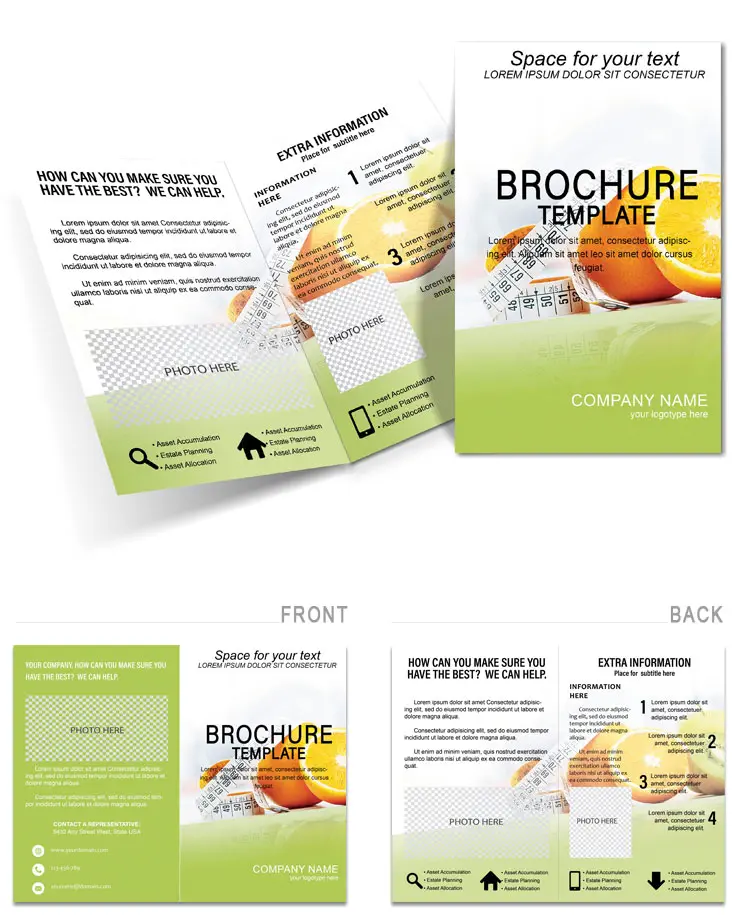 Healthy Recipes Brochure Template