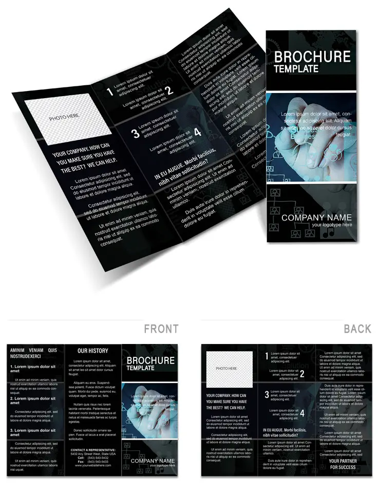 Marketing Solutions Brochure Template | Tri-Fold Design