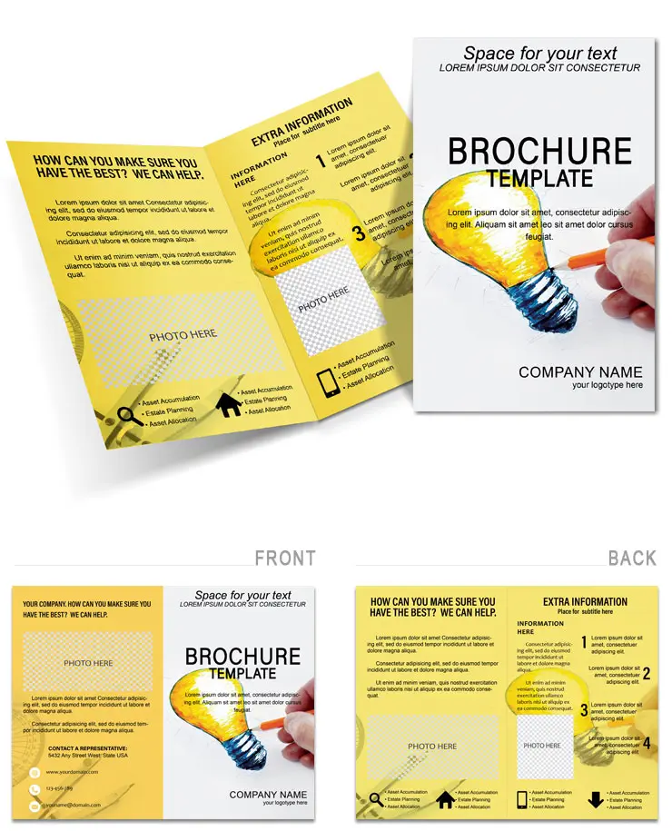 Creative Half Fold Brochure Template | Design and Print