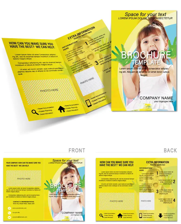 Teach Drawing Brochure Template Design - Download