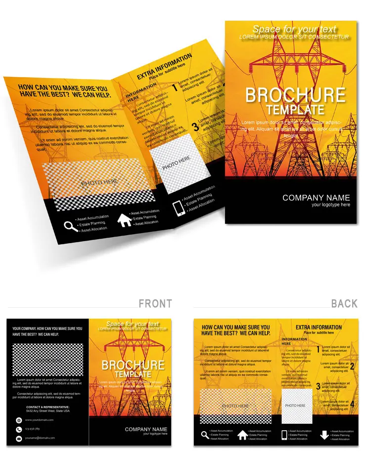 Fundamentals of Electricity Brochures Template - Download, Design, Print