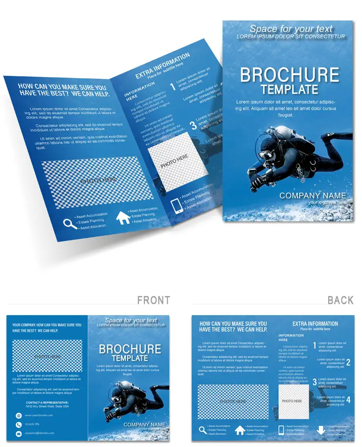 Diver Brochure design template