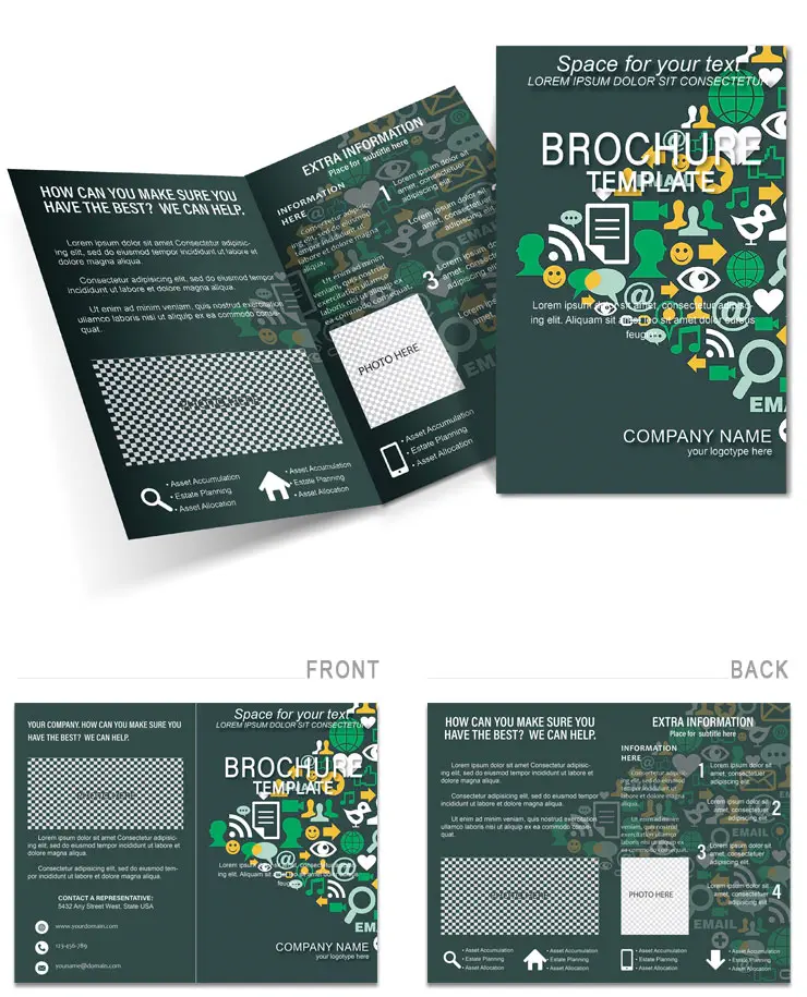 Delivery Messages Brochures design template