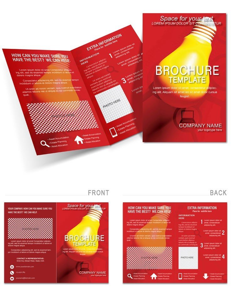 Yellow Light Strategy Brochures templates