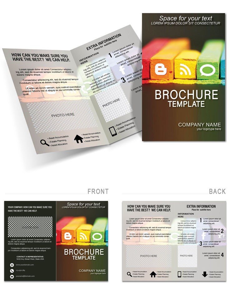 Popular Social Networks Brochures templates
