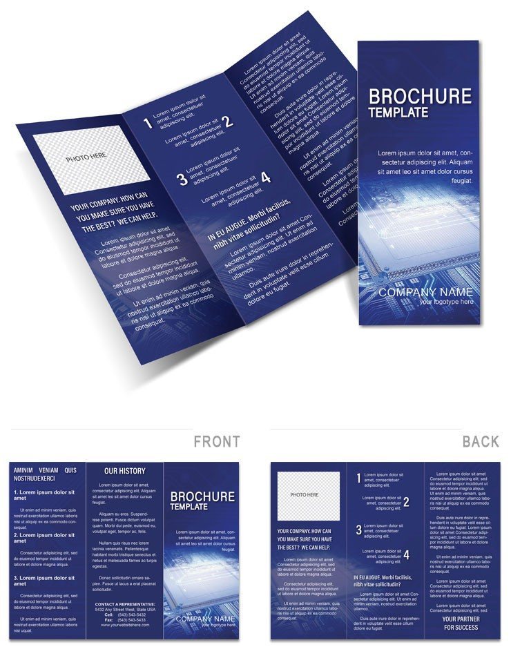 CPU chip Brochures templates