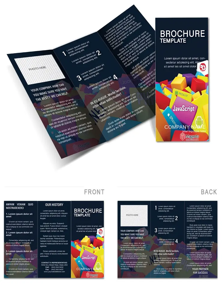 Professional Web Programming Brochure Template | Design Print