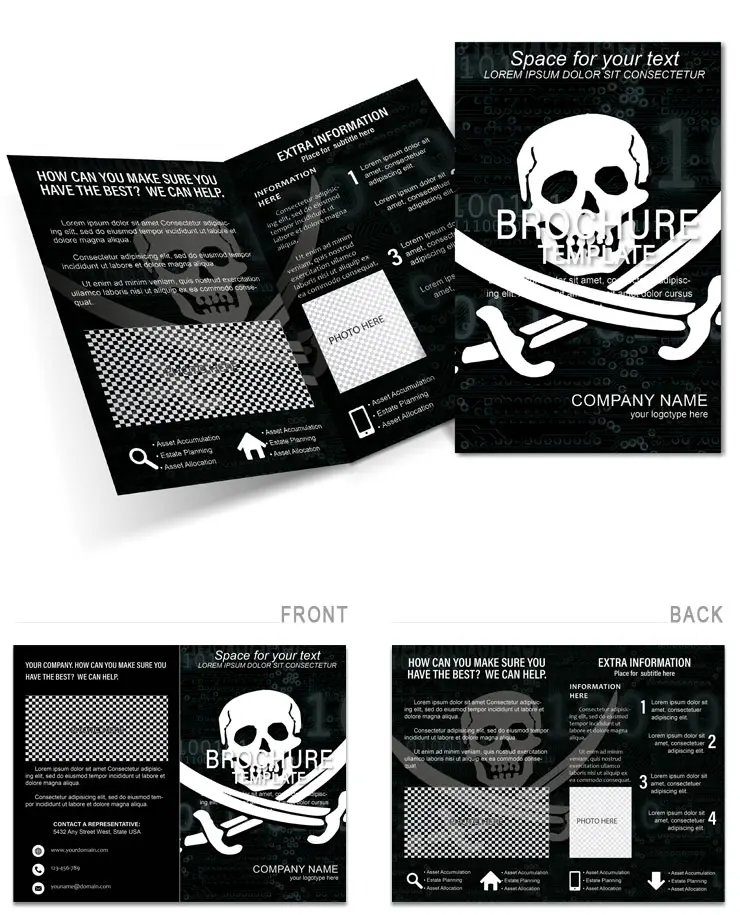 Coding of Information Brochure Template - Design, Background