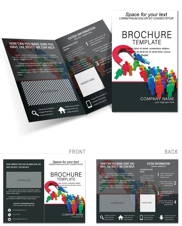 Marketing Attract Customers Brochure template