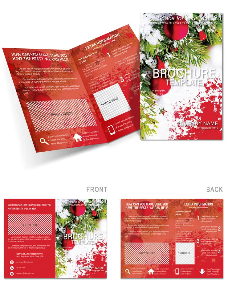 Celebrate Christmas properly Brochures templates