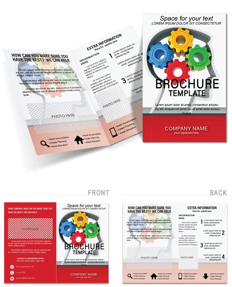 Ideas Advertising and Marketing Brochure template