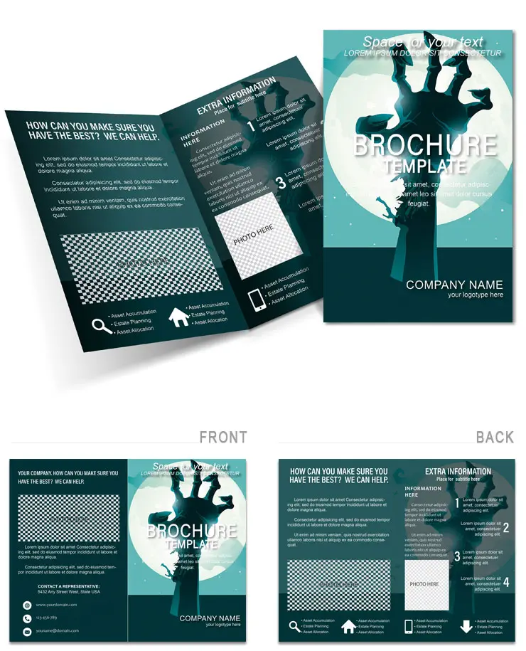 Dead Man hand Brochures templates
