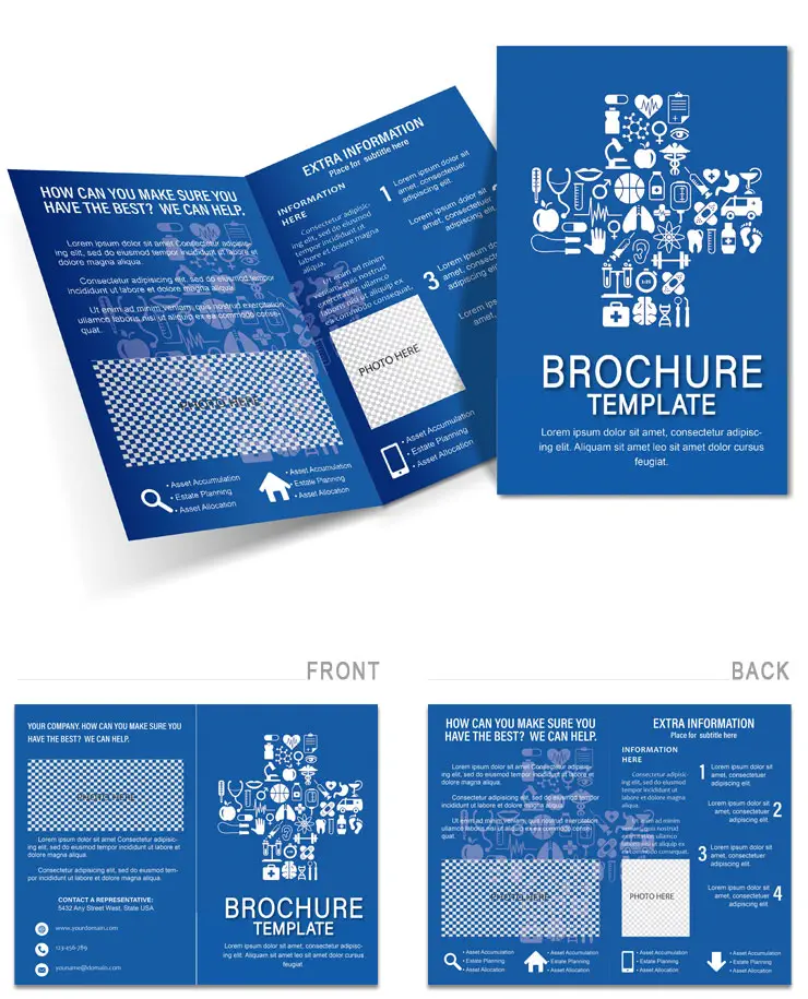 Medical Cross Brochure design template
